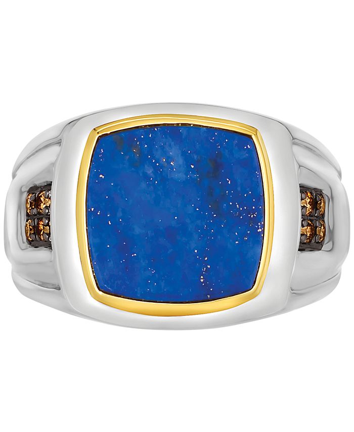 Le Vian Men's Lapis Lazuli & Chocolate Diamond (1/10 ct. t.w.) Ring in