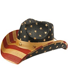 Unisex American Flag Stars and Stripes Cowboy Hat
