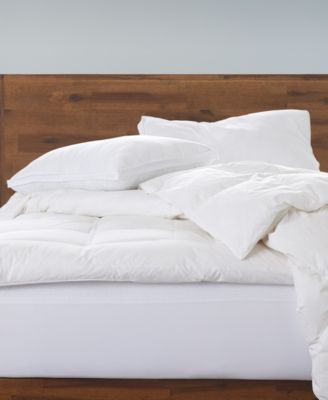 Ella Jayne Gussetted Soft Plush Down Alternative Stomach Sleeper Pillow Set Of 2 In White