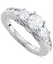 Macys 3 stone diamond ring store