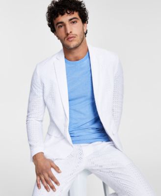 Macy's white blazer best sale