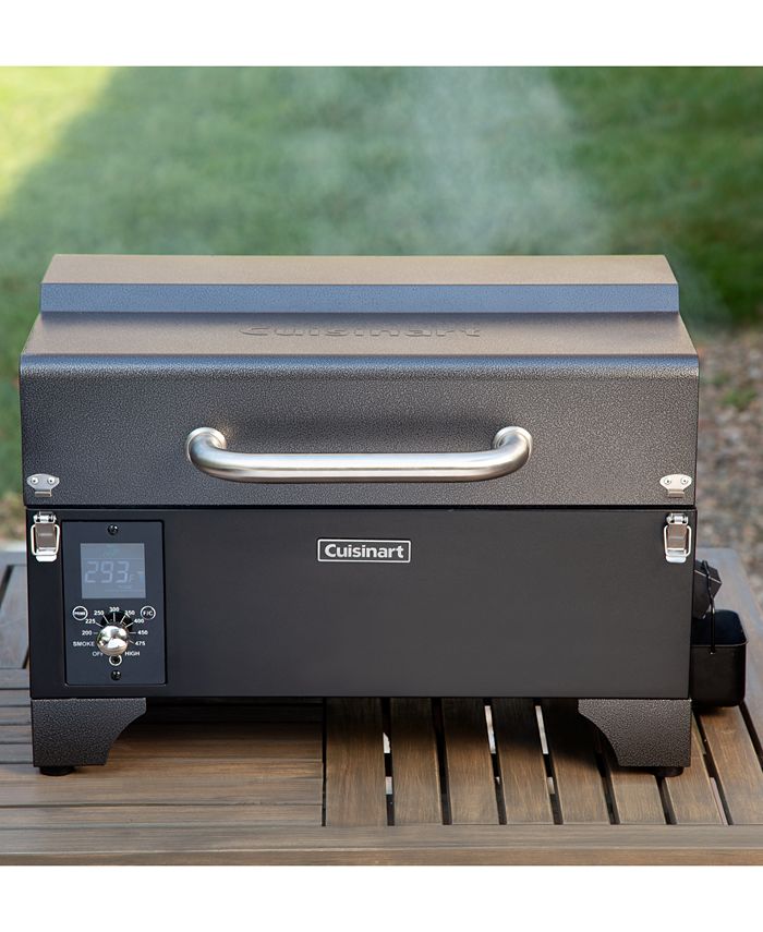 Cuisinart Paquete De Parrilla Parrilla De Pellets De Madera De Lujo Y Ahumador Capacidad De Coccion 8 En 1 Y Cubierta De Parrilla De Pellets De Lujo