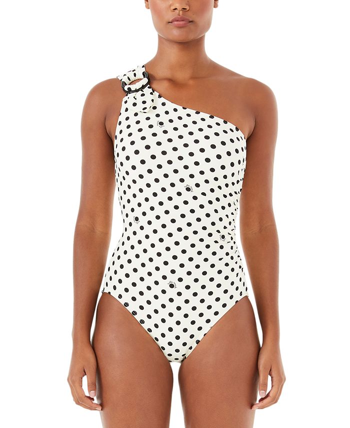 kate spade new york Polka-Dot One-Shoulder One-Piece Swimsuit & Reviews -  Swimsuits & Cover-Ups - Women - Macy's