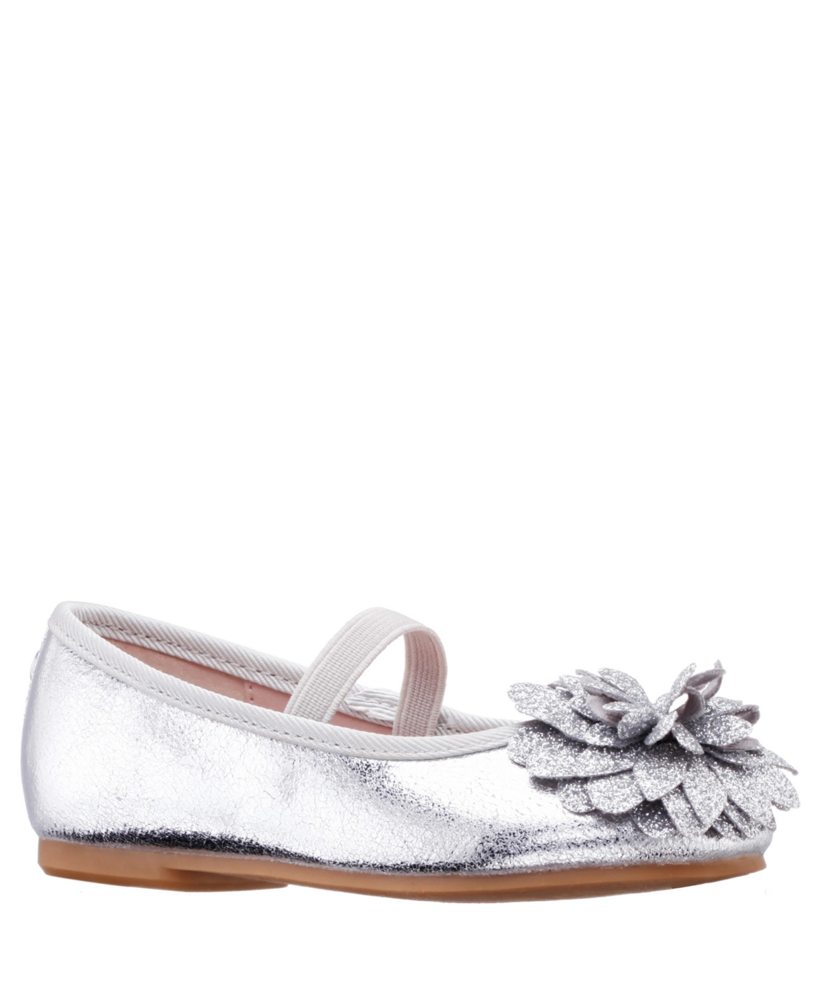 Nina Little Girls Ballet Flats - Silver-Tone Metallic