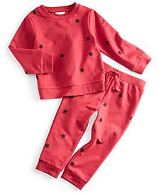Baby Boys 2-Pc. Star-Print Shirt & Pants Set, Created for Macy's 