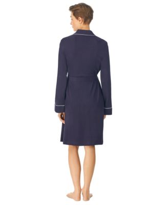 Quilted Shawl Collar Short Robe