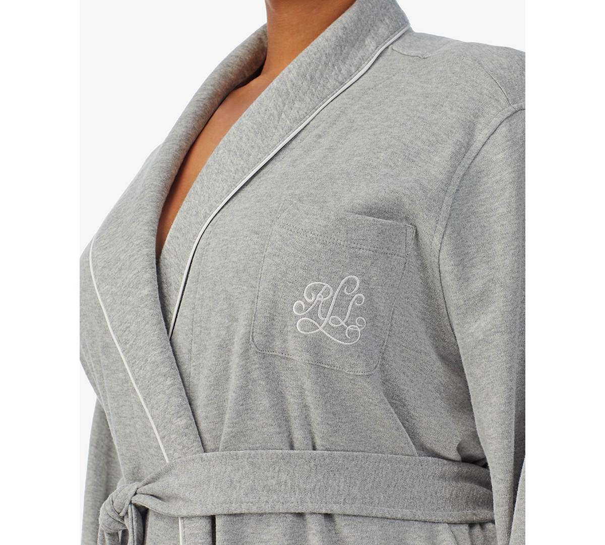 Lauren Ralph Lauren Women's Plus Size Shawl-Collar Robe
