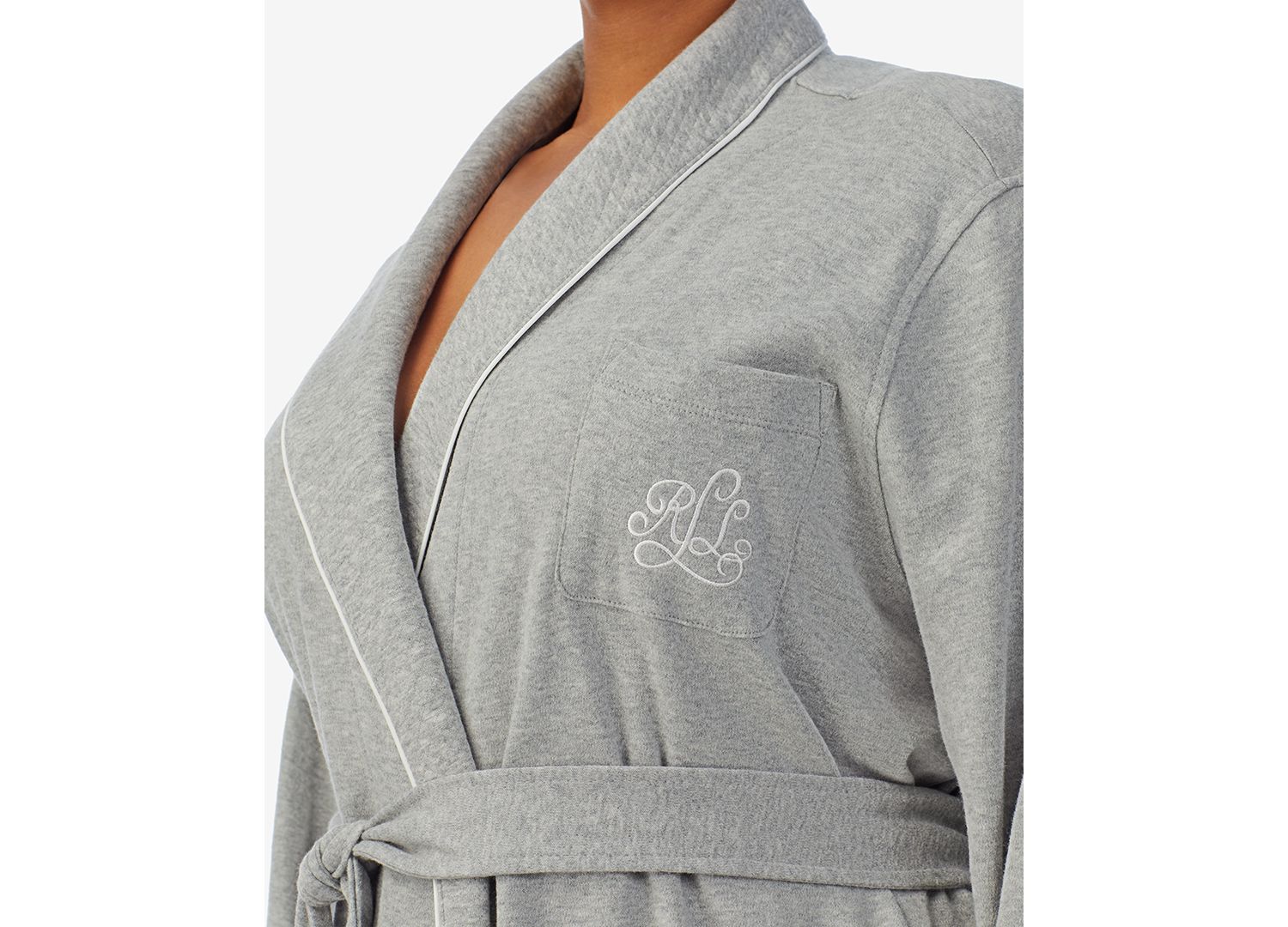 Women's Plus Size Shawl-Collar Robe