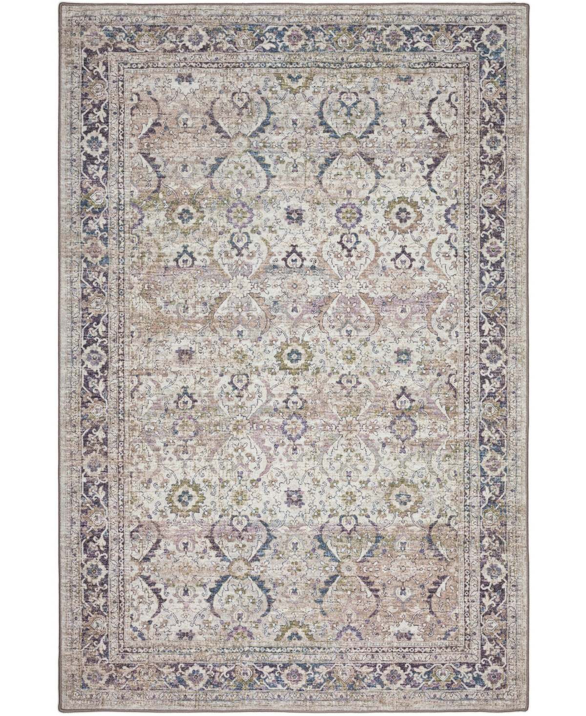 D Style Basilic Bas1 2' X 3' Area Rug In Khaki