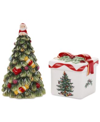 Spode - Christmas Tree Tree and Gift Box Salt Pepper Set
