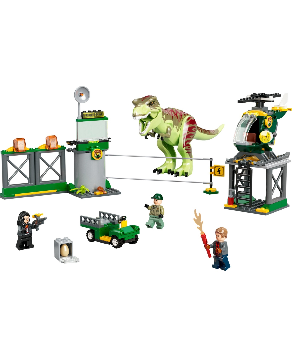 Lego Kids' Jurassic World 76944 T. Rex Dinosaur Breakout Toy Minifigure Building Set In Multiple