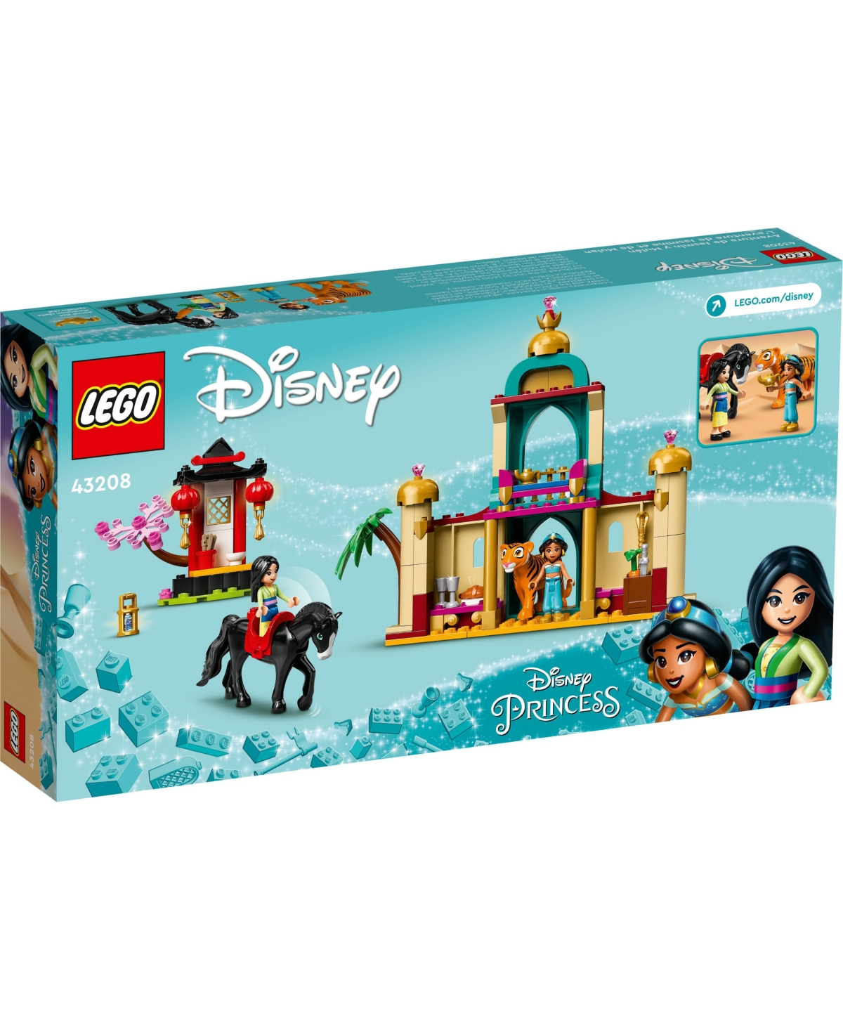 Shop Lego Disney Princess Jasmine And Mulan's Adventure 43208 Building Set, 176 Pieces In Multiple