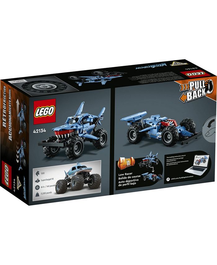 LEGO® Technic Monster Jam Megalodon Model Building Kit, a 2in1 Build