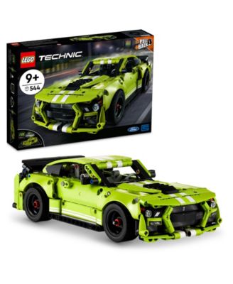 Lego Technic Ford Mustang Shelby GT500 Model Building Kit, Pull-Back Drag Race Car Toy, 544 Pieces