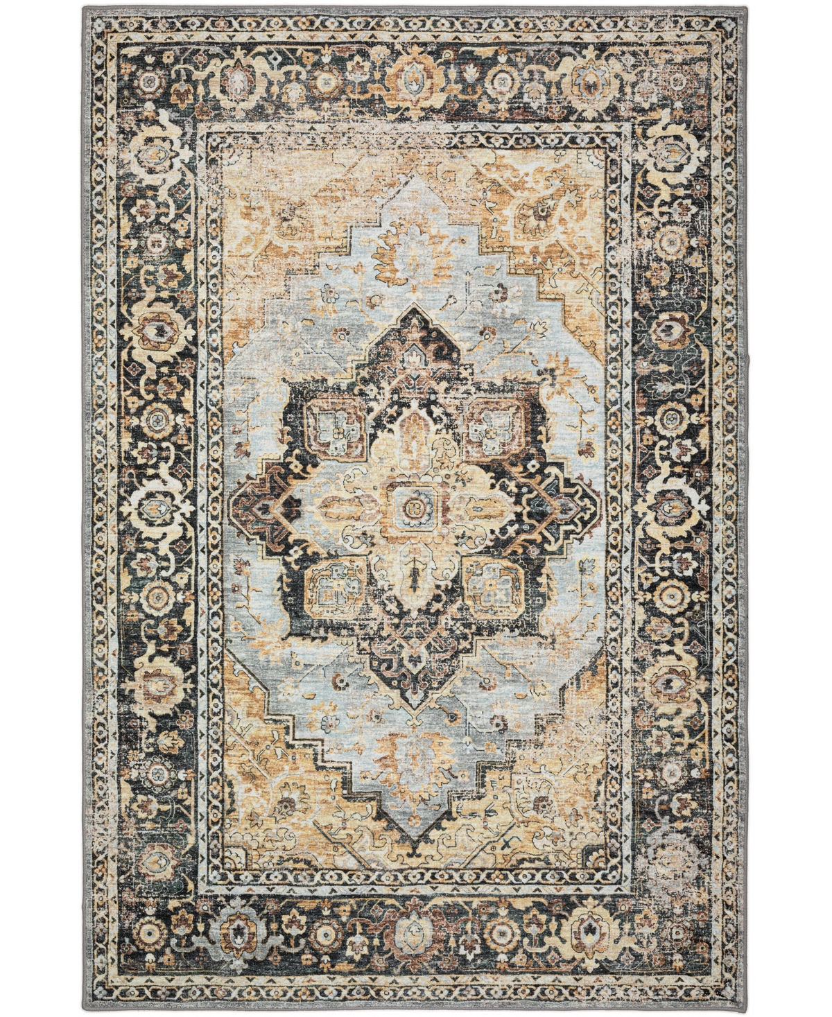 D Style Jericho Jc2 8' X 10' Area Rug In Charcoal
