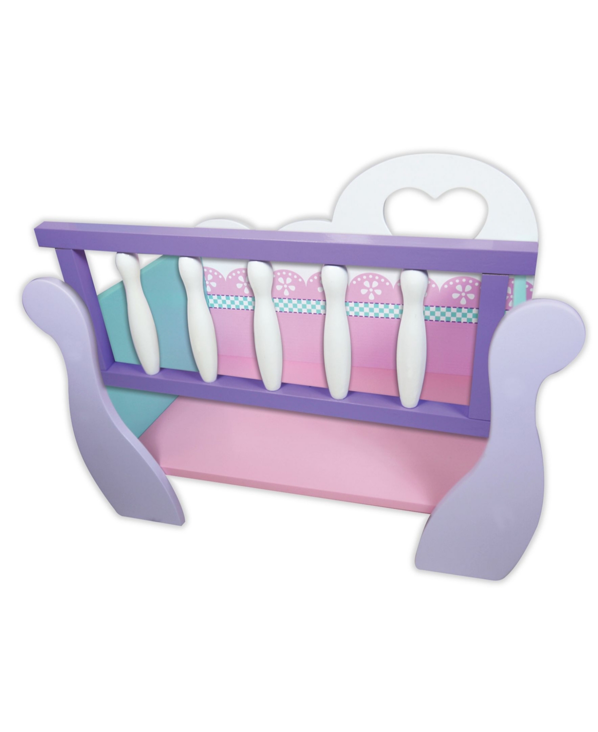 Lissi Dolls Lissi Wooden Baby Doll Cradle In Multi
