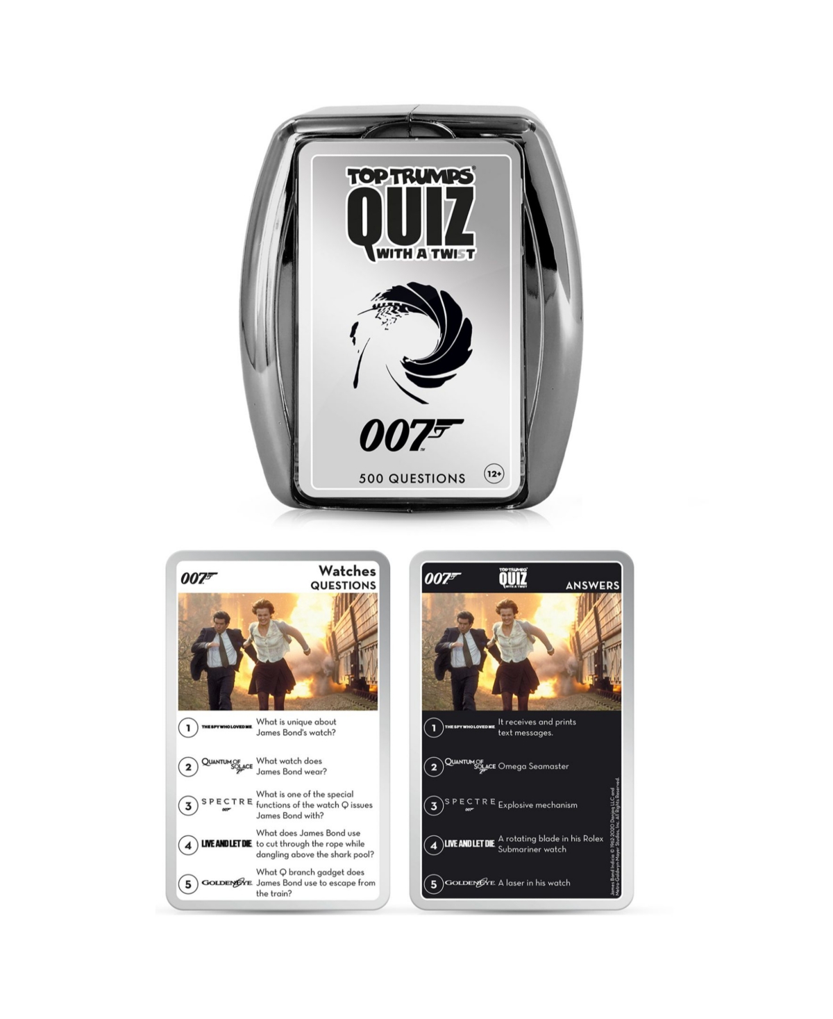 Top Trumps 007 James Bond "every Assignment" Quiz Game, 501 Pieces In Multi