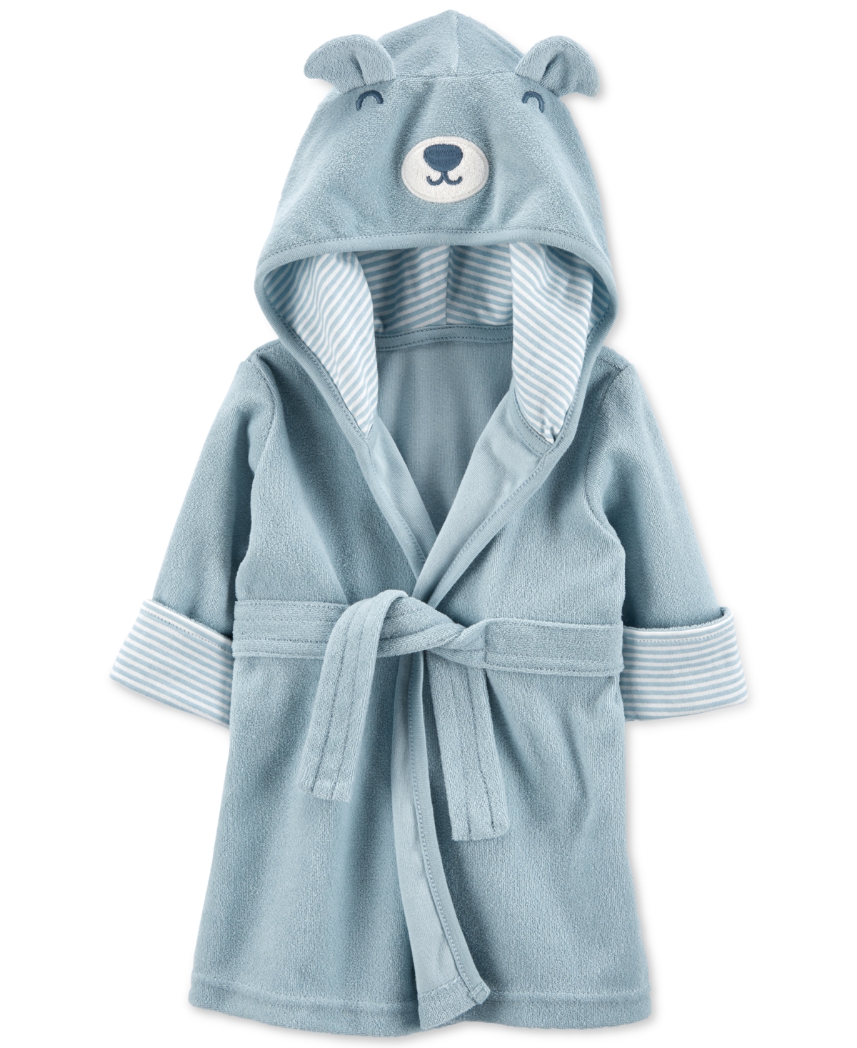 Carter's Baby Boys Or Baby Girls Hooded Terry Bath Robe In Green
