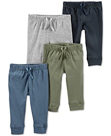 Baby Boys 4-Pack Cotton Pants