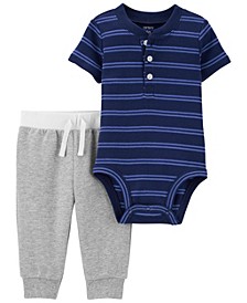Baby Boys 2-Piece Bodysuit & Pants Set