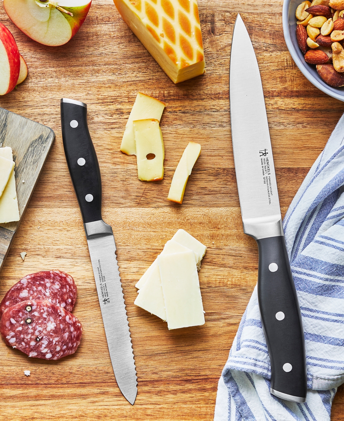 Henckels Forged Accent 2 Piece Utility Set - Stainless Steel Blade and Black Handle