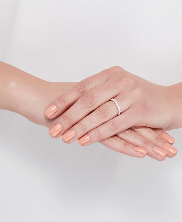 Macy's Diamond Wedding Band (1/3 ct. t.w.) in 10k White Gold Macy's