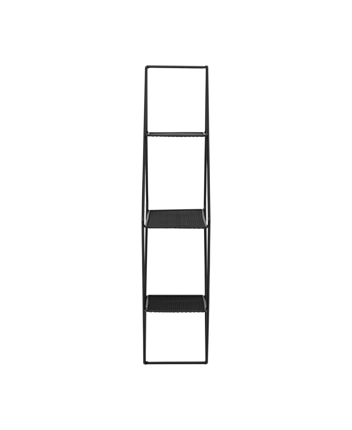 Shop Honey Can Do Diamond Shaped 3 Tier Decorative Metal Wall Shelf In Black