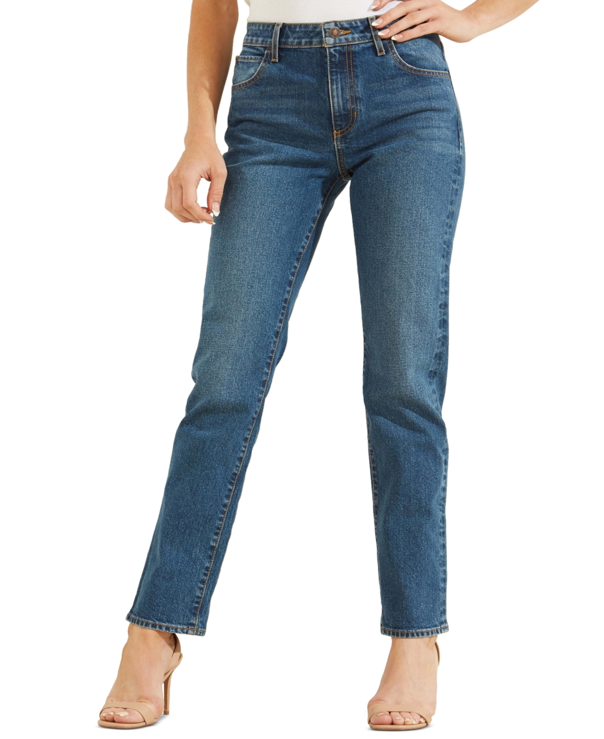 Guess Super High Frontyoke Skinny Jeans In Paamul Wash ModeSens