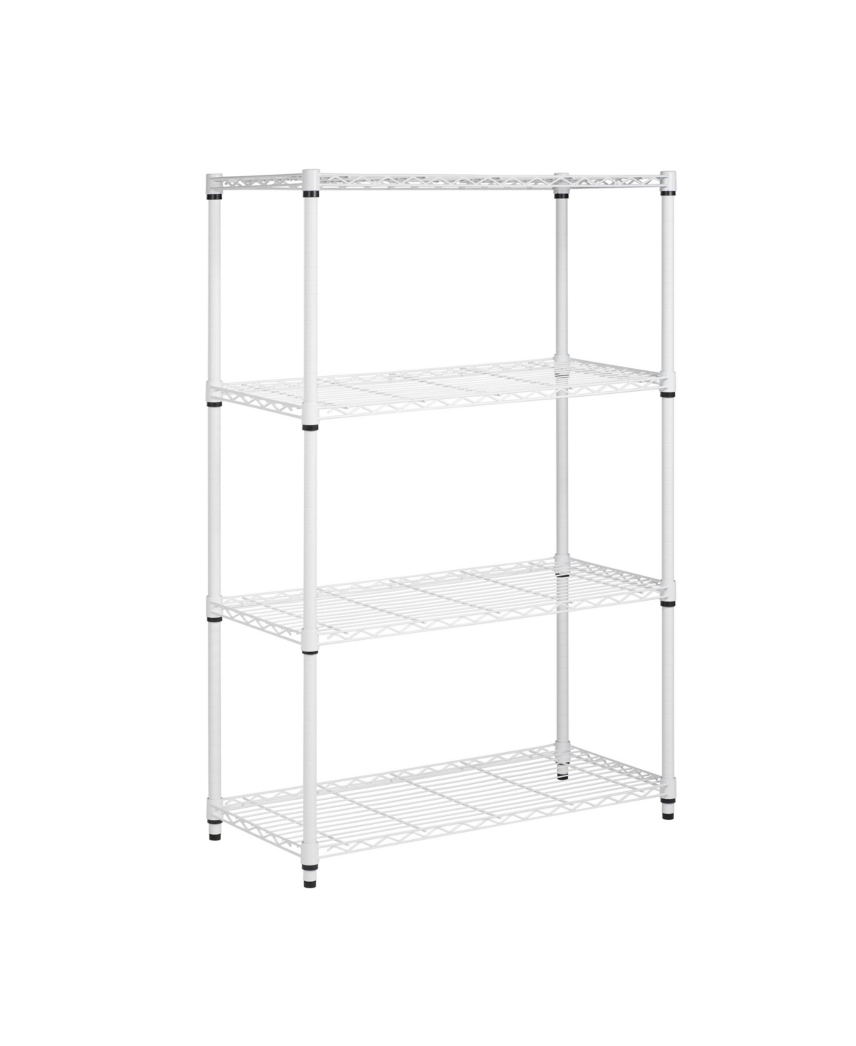Honey Can Do Heavy Duty 4 Tier Adjustable Shelving Unit In White