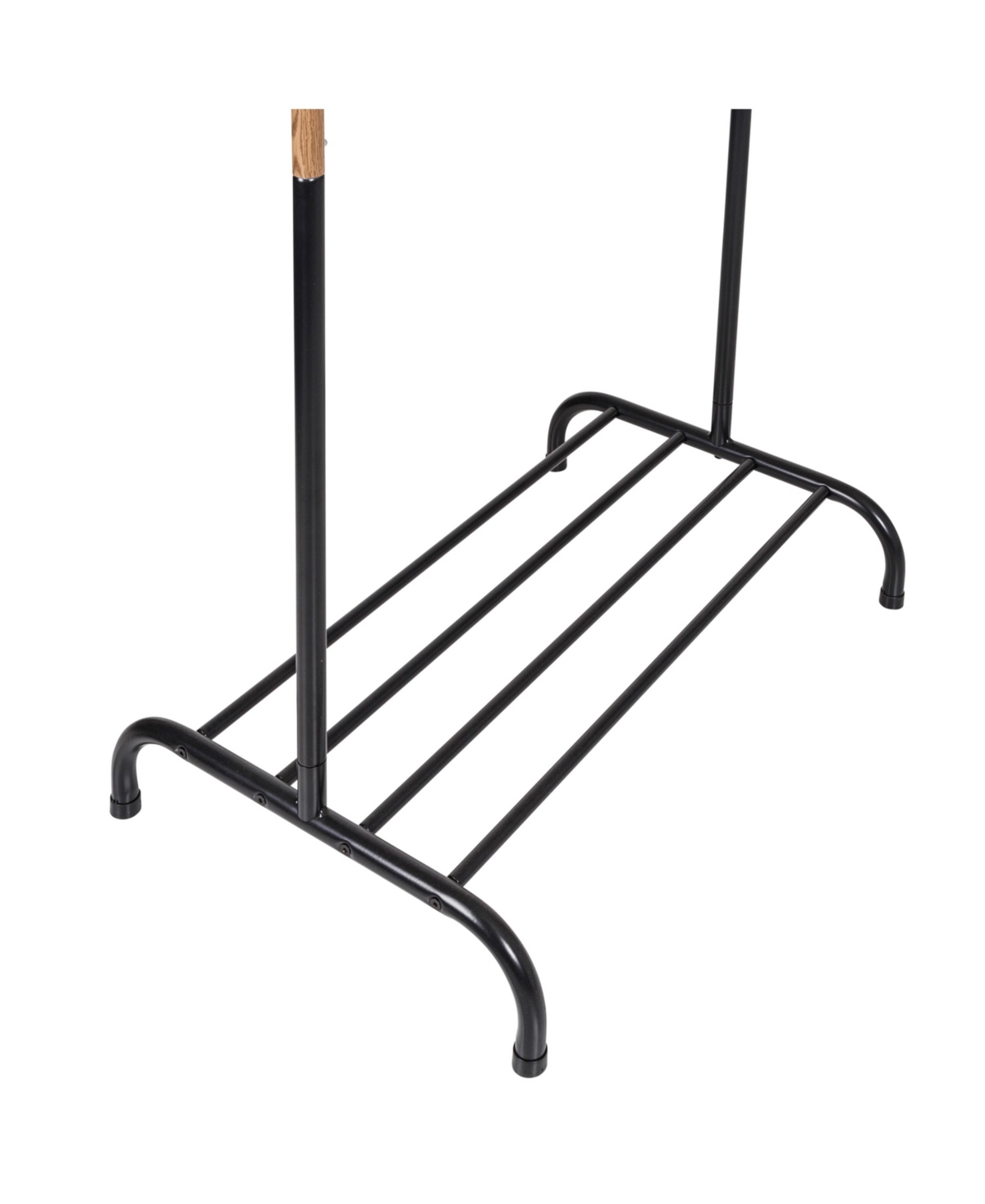 Shop Honey Can Do Shoe Shelf And Hanging Bar For Clothes With Single Garment Rack In Black