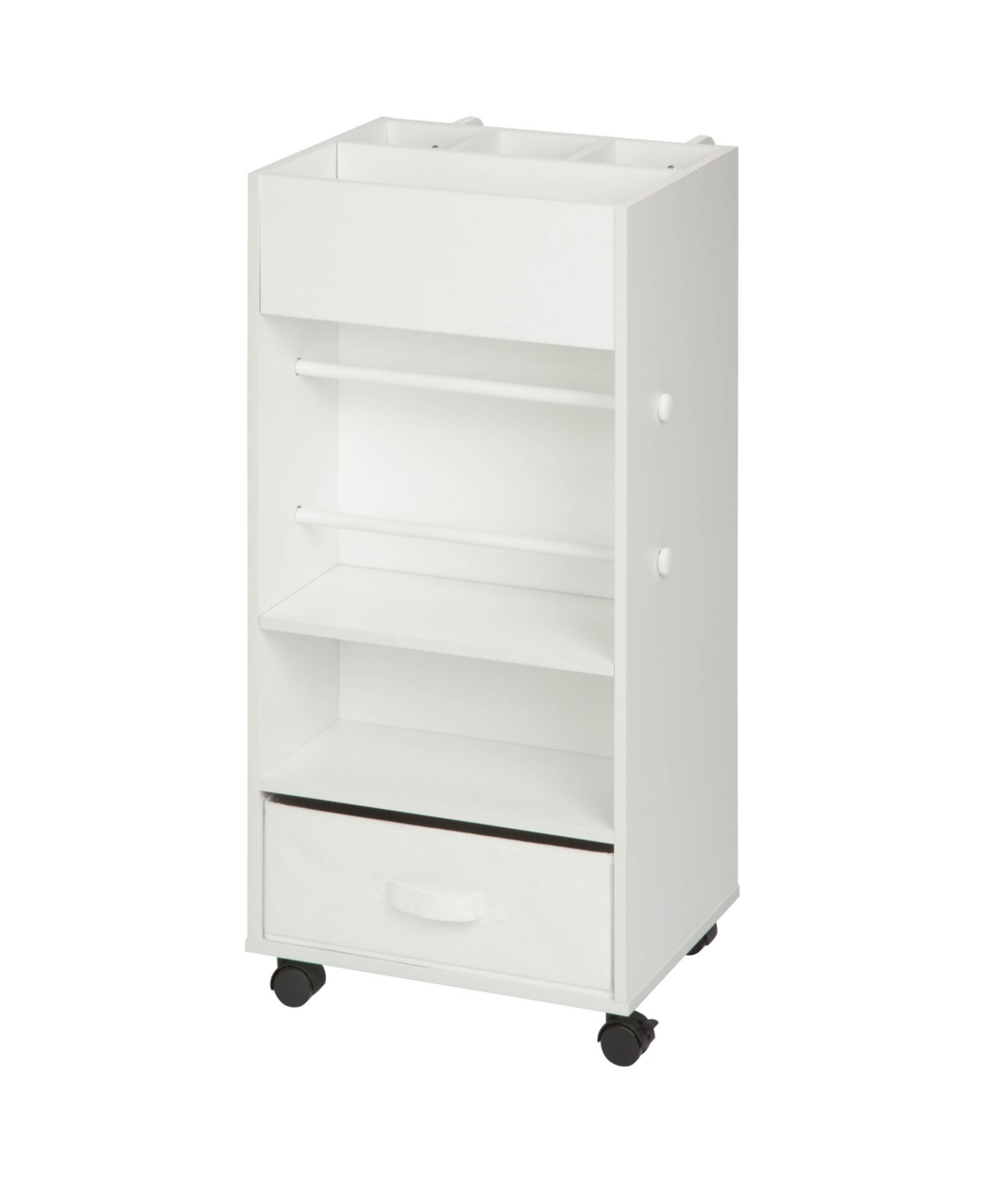 Honey Can Do Craft Storage Cart With Wheels In White