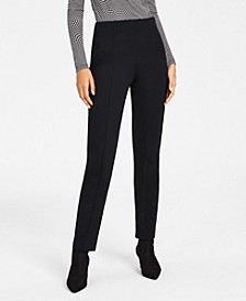 Women's Seamed Tummy-Panel Pull-On Pants, Created for Macy's