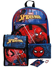 Spiderman Backpack, 5 Piece Set