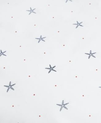 Star Spangled Coastal Cotton Percale 3 Piece Sheet Set, Twin XL