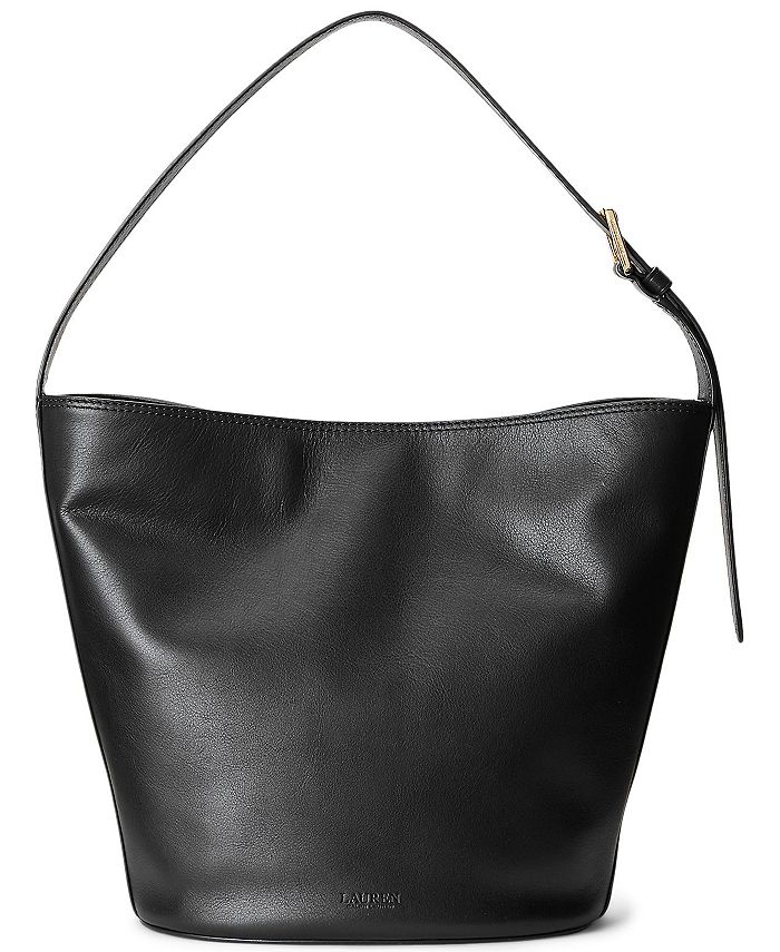 Lauren Ralph Lauren Leather Medium Harlow Bucket Bag & Reviews