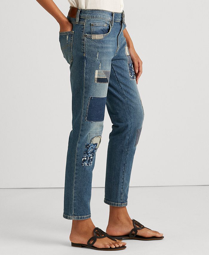Lauren Ralph Lauren Patchwork Relaxed Tapered Jeans & Reviews - Jeans ...