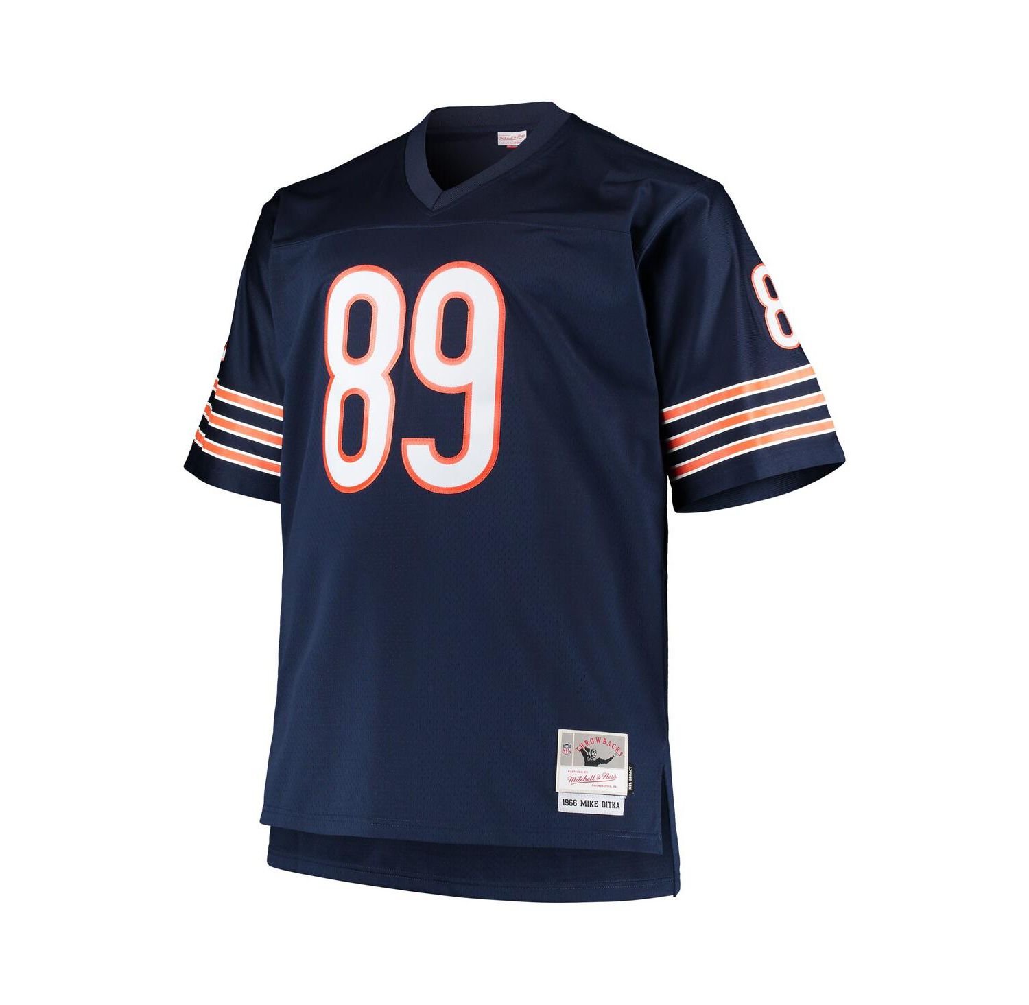 Men's Mike Ditka Navy Chicago Bears Big and Tall 1966 Retired Player Replica Jersey