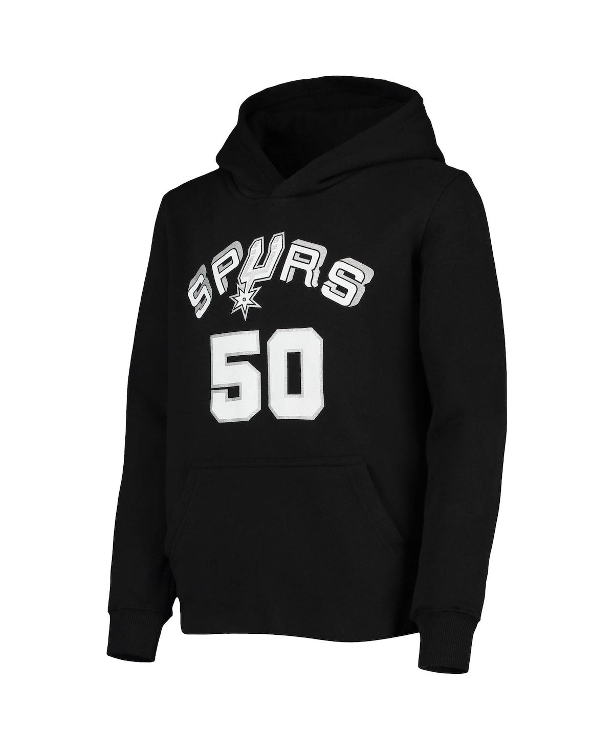 MITCHELL & NESS BIG BOYS AND GIRLS MITCHELL & NESS DAVID ROBINSON BLACK SAN ANTONIO SPURS HARDWOOD CLASSICS NAME AND 