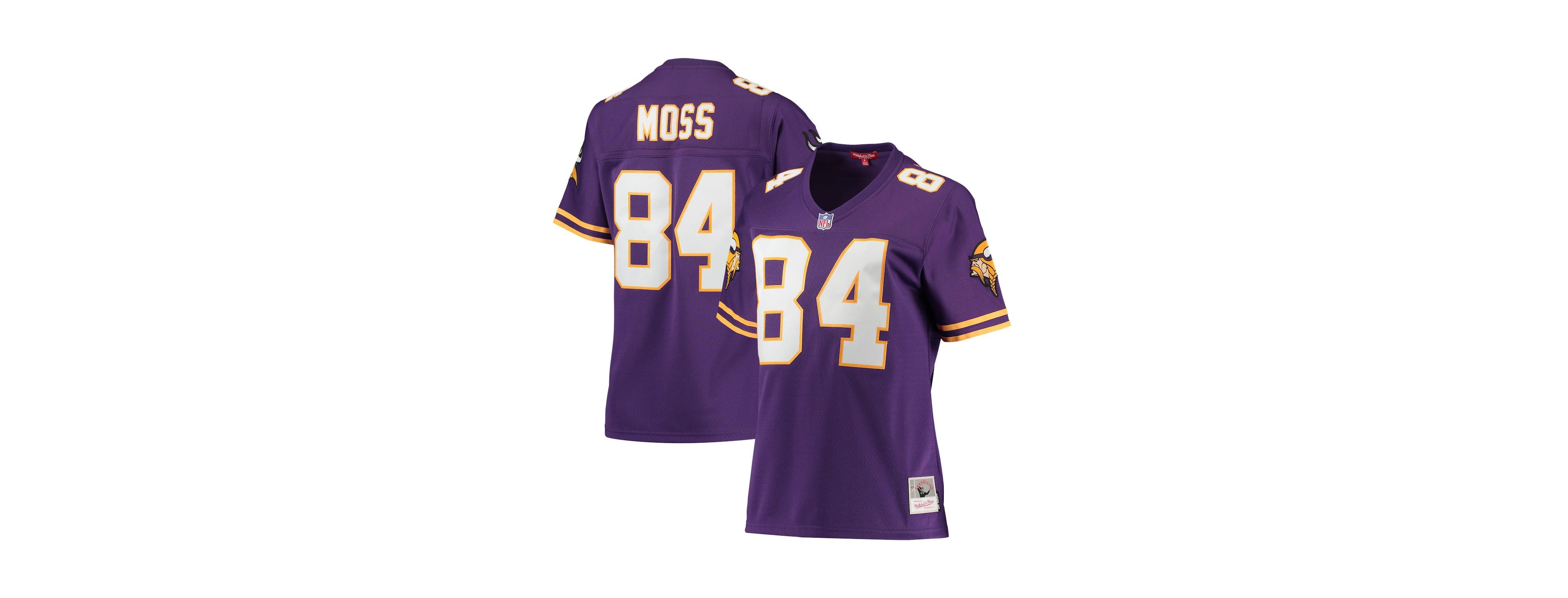 Women's Mitchell & Ness Randy Moss Purple Minnesota Vikings Legacy Replica Team Jersey