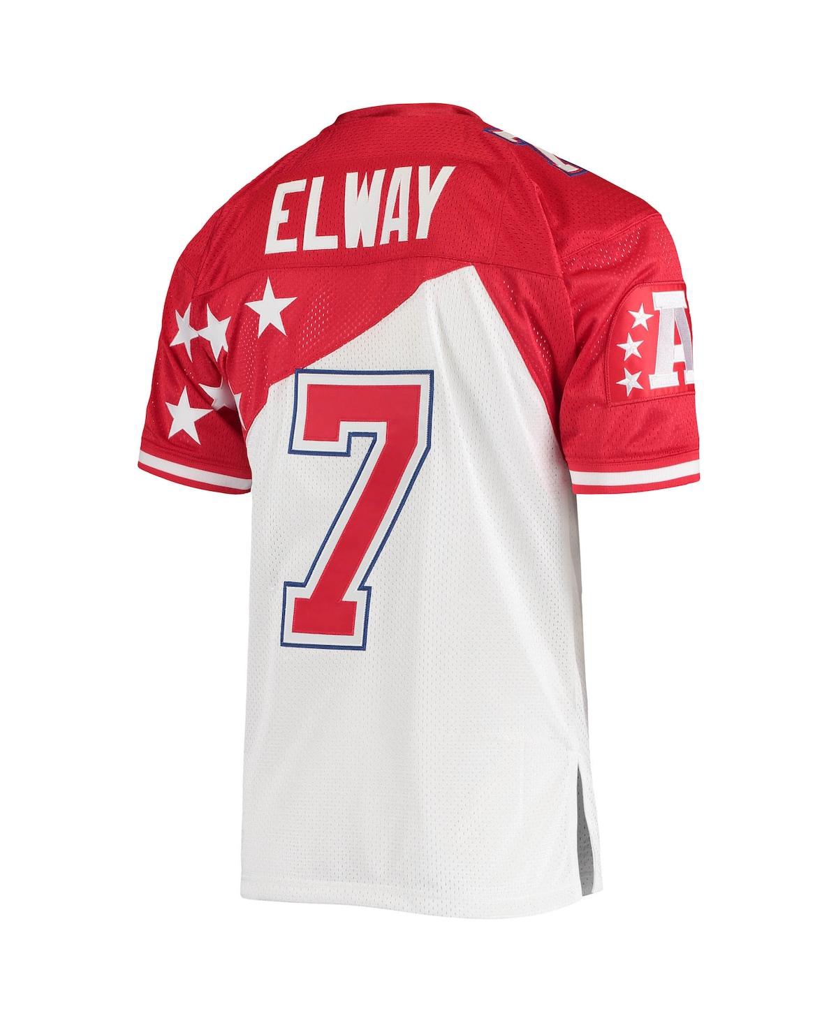 Men's Mitchell & Ness John Elway Red Afc 1995 Pro Bowl Authentic Jersey - Red