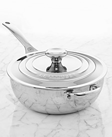 Stainless Steel 3.5-Qt. Covered Saucier Pan