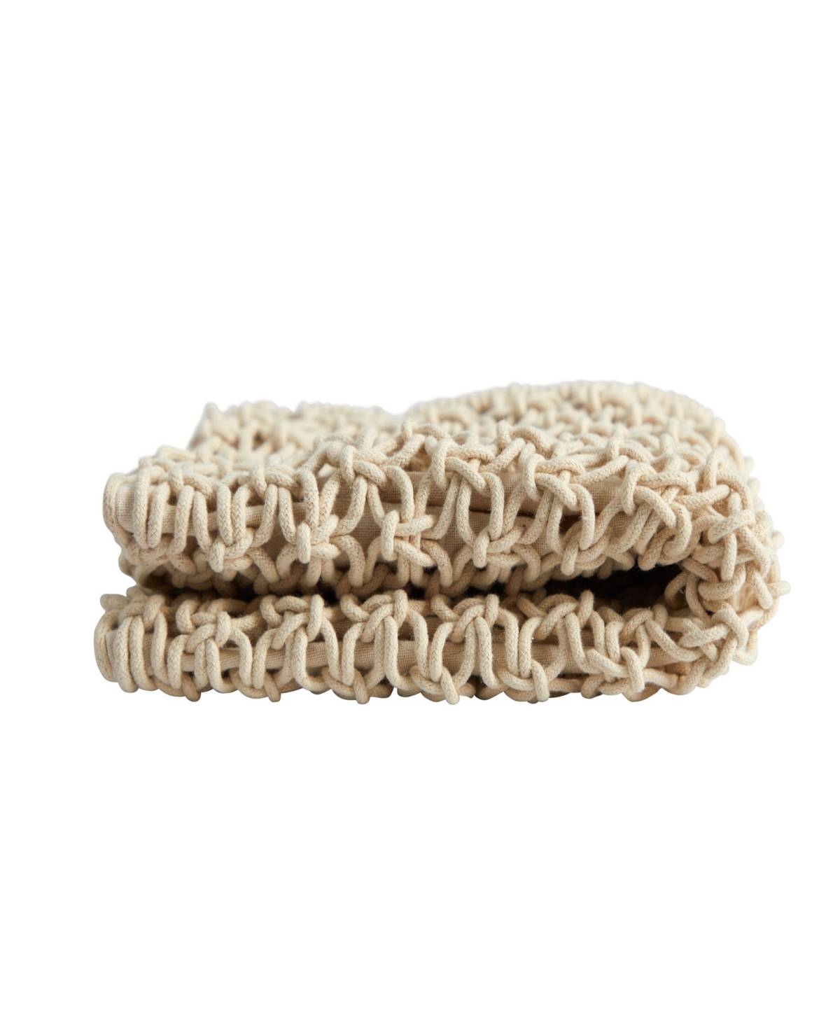 Boho Fringed Woven Macrame Decorative Pillow Cover,