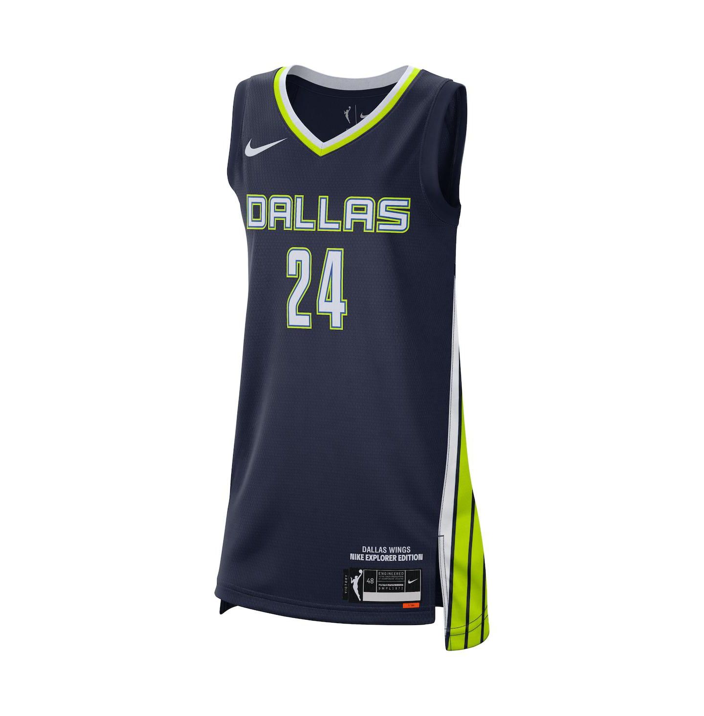 Женское джерси Nike Women's Arike Ogunbowale Navy Dallas Wings Explorer Edition Jersey — фото 3