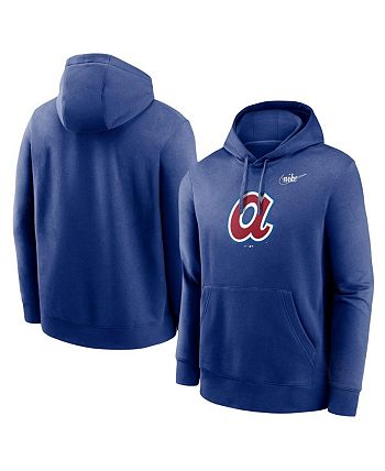 Youth Nike Navy Atlanta Braves Authentic Collection Performance Pullover  Hoodie