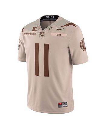 Men's Nike #11 Oatmeal Army Black Knights Rivalry Special Game Jersey