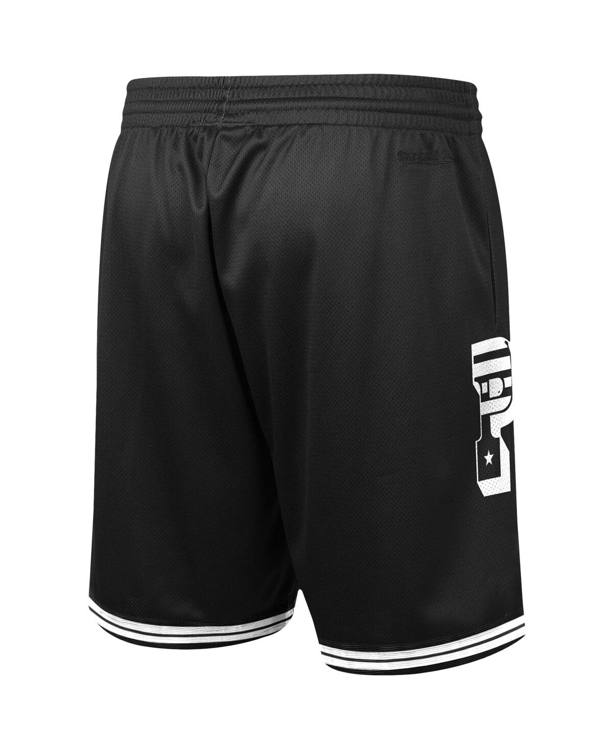 Men's Mitchell & NessNew England Patriots Big Face 3.0 Fashion Shorts - Black
