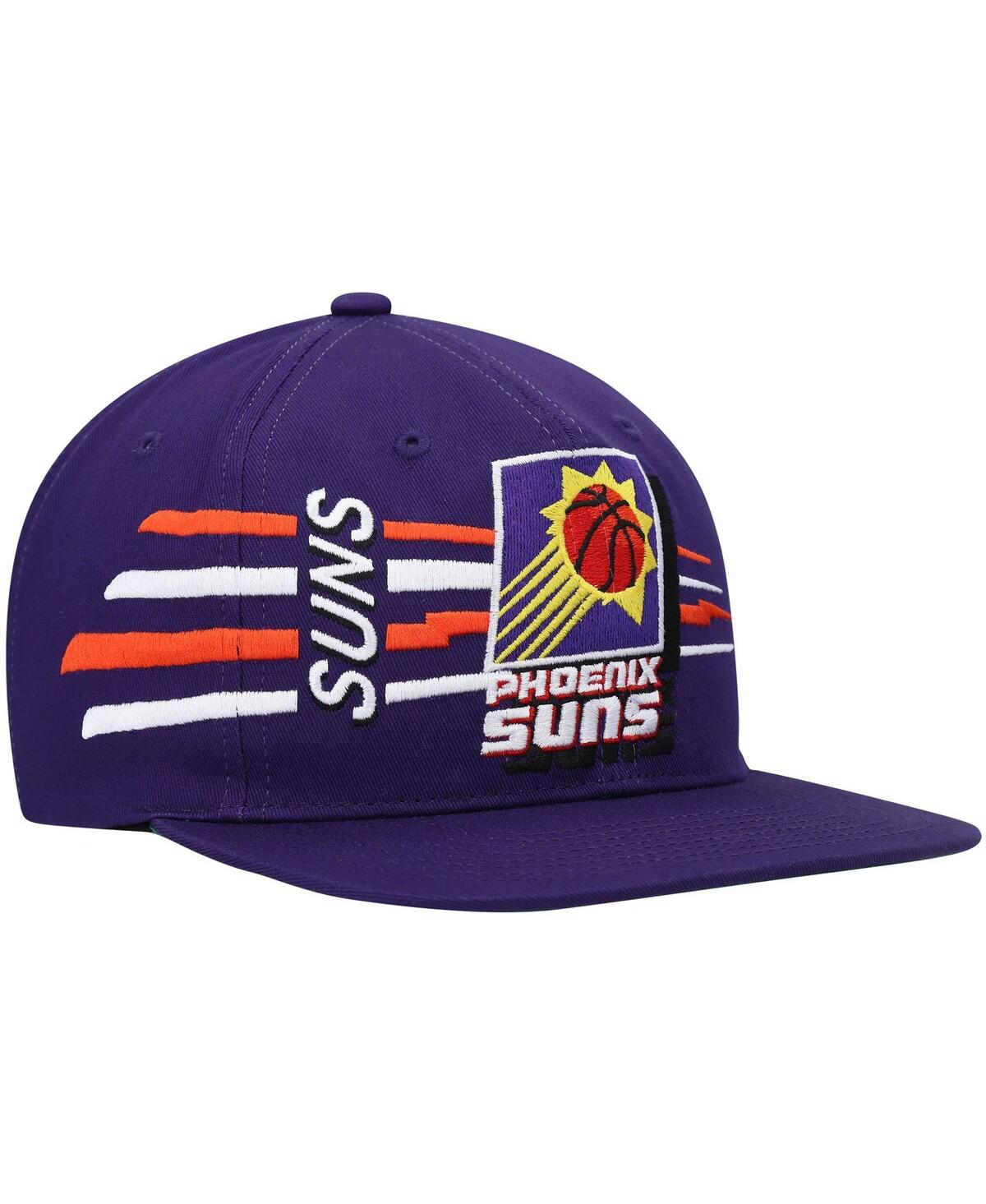Mitchell & Ness Men's  Purple Phoenix Suns Hardwood Classics Retro Bolt Deadstock Snapback Hat In Purple