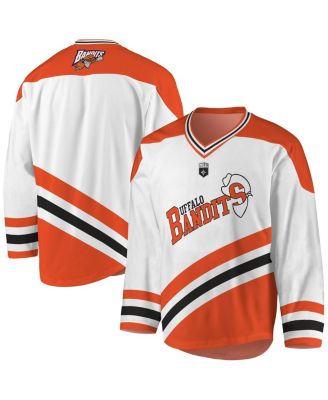 ADPRO Sports Men's White, Orange Buffalo Bandits Replica Jersey