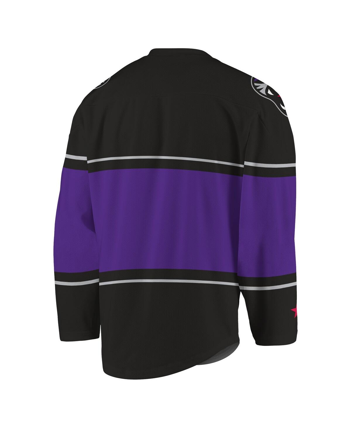 Men'sand Purple Panther City Lacrosse Club Replica Jersey - Black, Purple