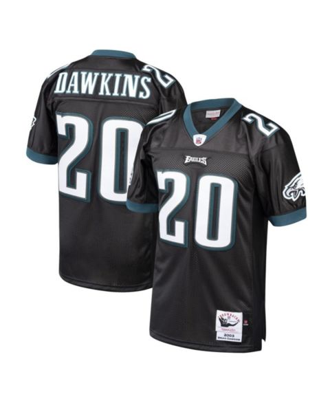 Мужское джерси Mitchell & Ness Brian Dawkins Philadelphia Eagles 2003 Throwback, Black